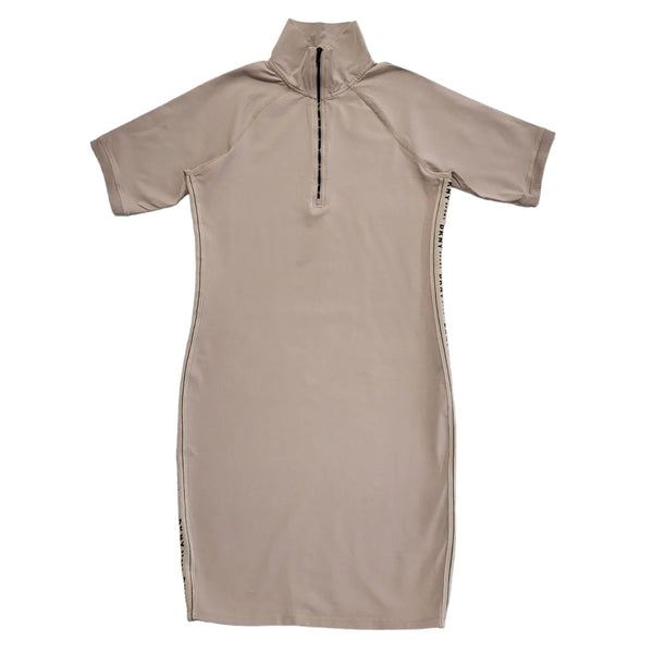 DKNY Sports Pink Short Sleeve Bodycon Dress Uk Women's Size Large DD845