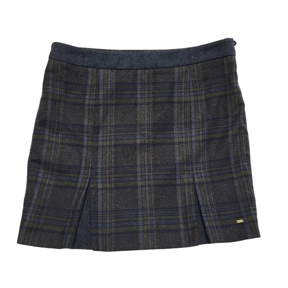 Tommy Hilfiger Blue Checked Straight Skirt Womens Size 14 (USA 10) W32 DD476