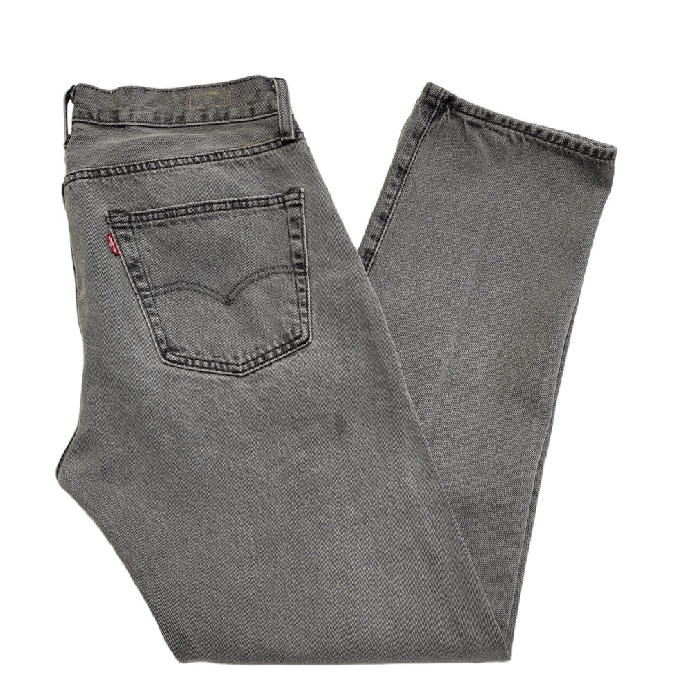 Levi's Grey Straight Leg Denim Jeans Uk Men's L W34 L32 DD752