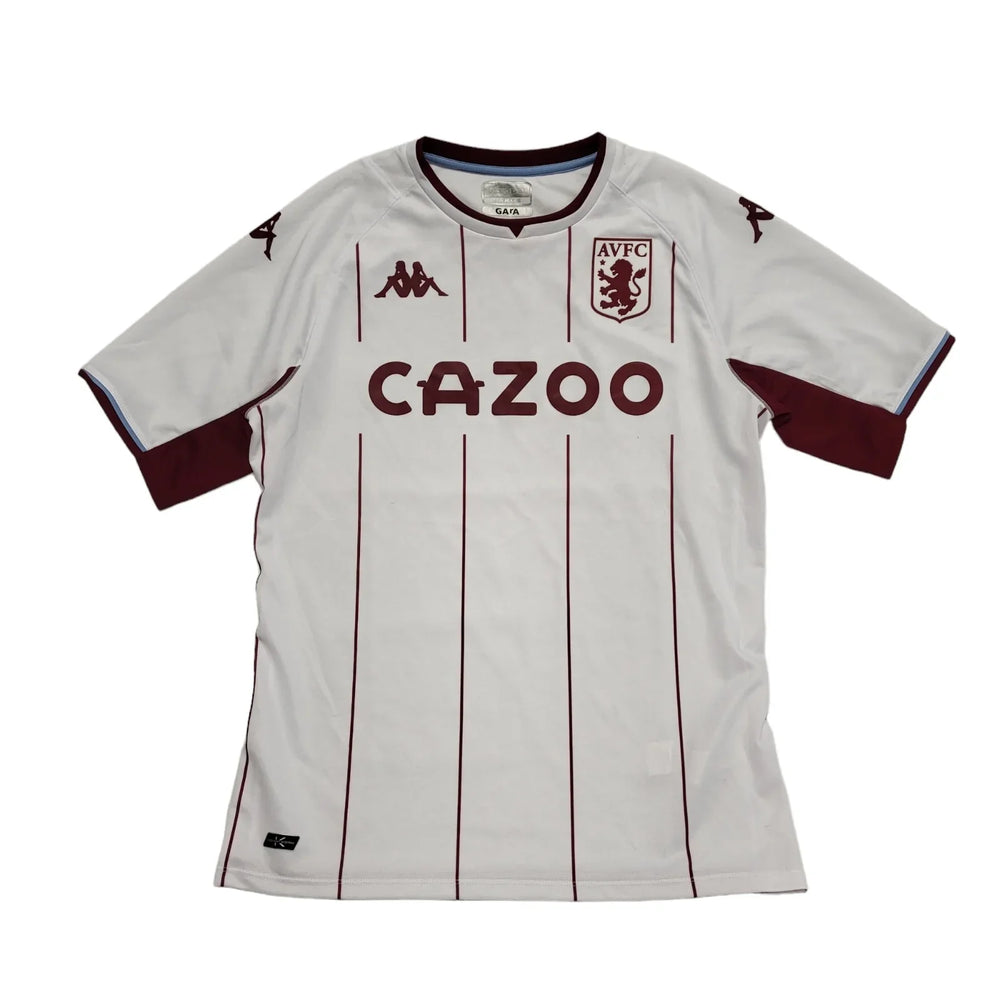 Aston Villa 2021 Kappa White Red Cazoo Football Shirt Uk Men's Size L CC560