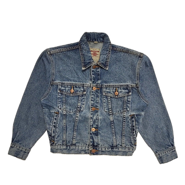 Pepe Faded Blue Collared Button Front Denim Jacket uk Women's S K972