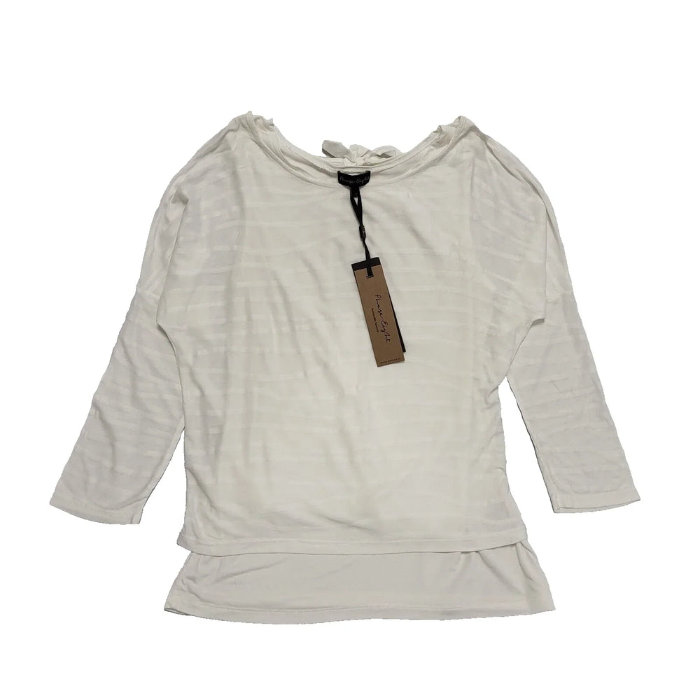 Phase Eight Ellise Textured Top White Uk Women's Size 14 eu 42 BNWT L300
