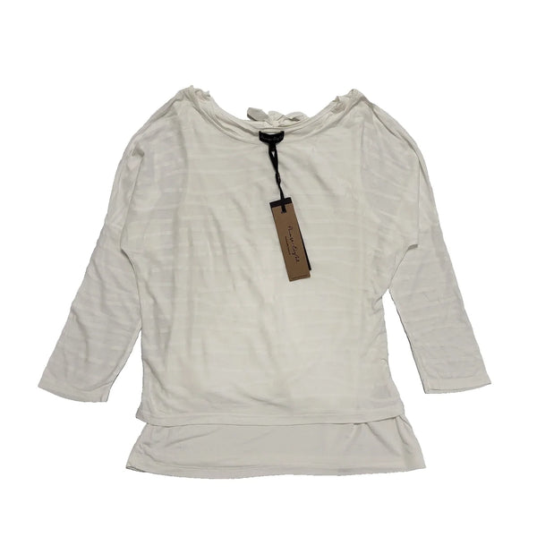 Phase Eight Ellise Textured Top White Uk Women's Size 14 eu 42 BNWT L300
