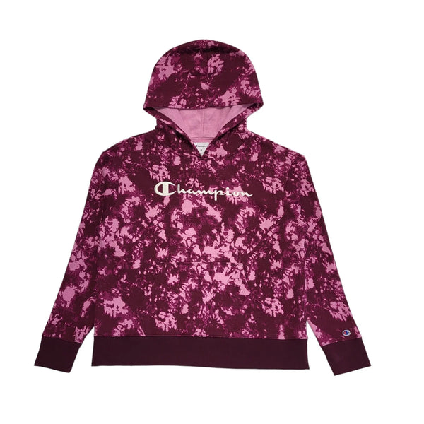 Champion Hoodie Purple Tie-dye Pouch Womens UK Size Medium BB52