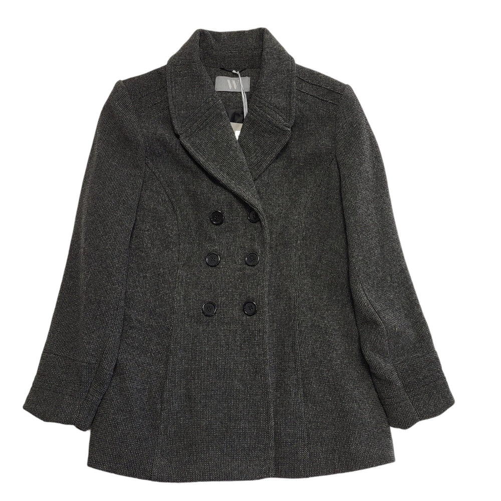 BHS Grey Double Breasted Wool Coat Uk Women's Size 18 Bnwt BB669