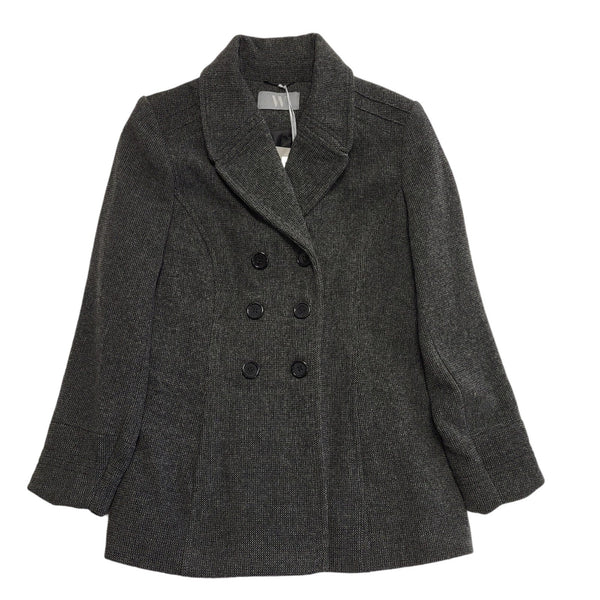 BHS Grey Double Breasted Wool Coat Uk Women's Size 18 Bnwt BB669