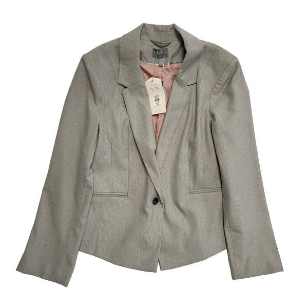 Oasis Workwear Suit Jacket Grey Button Women's Uk 14 EU 42 BNWT L113