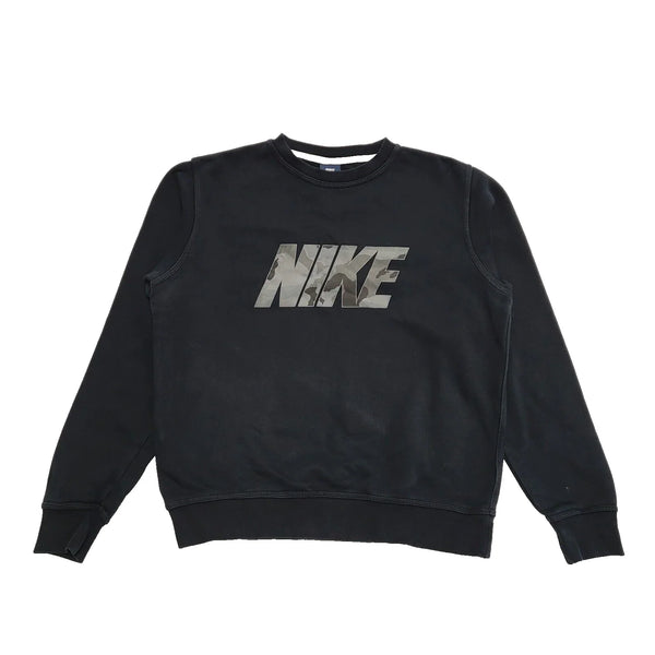 Nike Black L/Sleeve Casual Sweatshirt UK Men's Medium K189