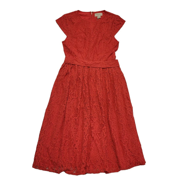 Coast Belted Lace Fit & Flare Summer Dress BNWT UK Women's L K524