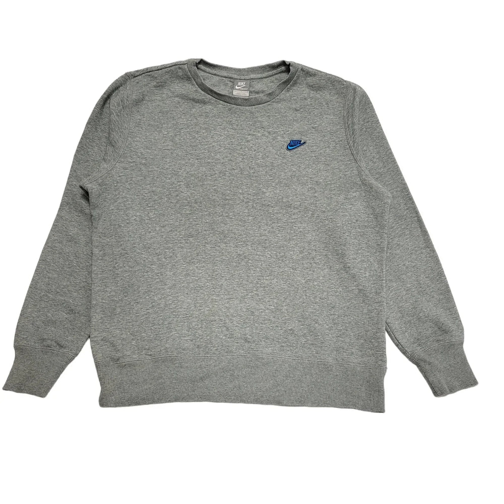 Nike Grey Crew Neck Long Sleeve Sweatshirt Men's uk L H562