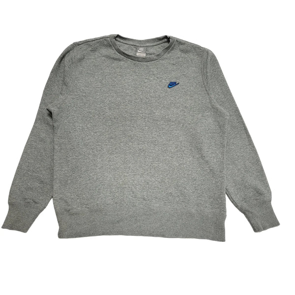 Nike Grey Crew Neck Long Sleeve Sweatshirt Men's uk L H562