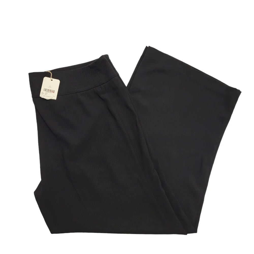 Monsoon Marilyn Black Wide Leg Pleat Trousers Uk Women's 18 W38 L27 Bnwt K581