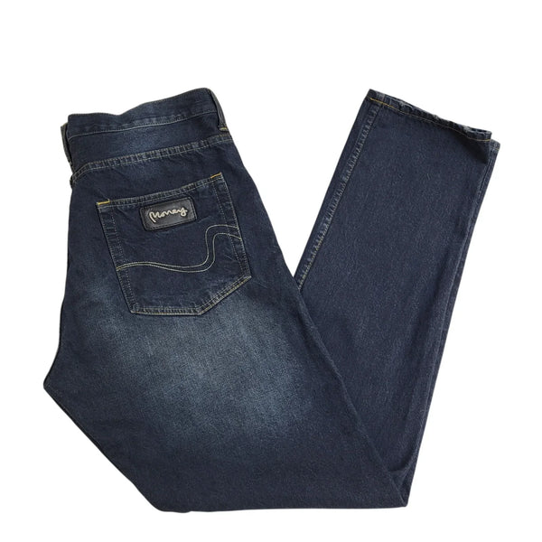 Money Denim Jeans Bnwt Dark Blue Straight Leg Uk Women's 3XL W38 L33 L856