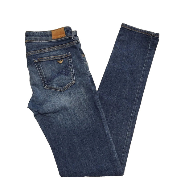 Emporio Armani Roby Dark Blue Skinny Denim Jeans UK Women's 8 W27 L33 L466