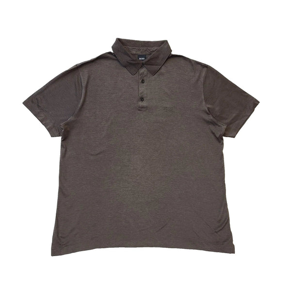 Hugo Boss Brown Slim Fit Short Sleeve Polo Shirt Men's Uk XL EU 56 H130