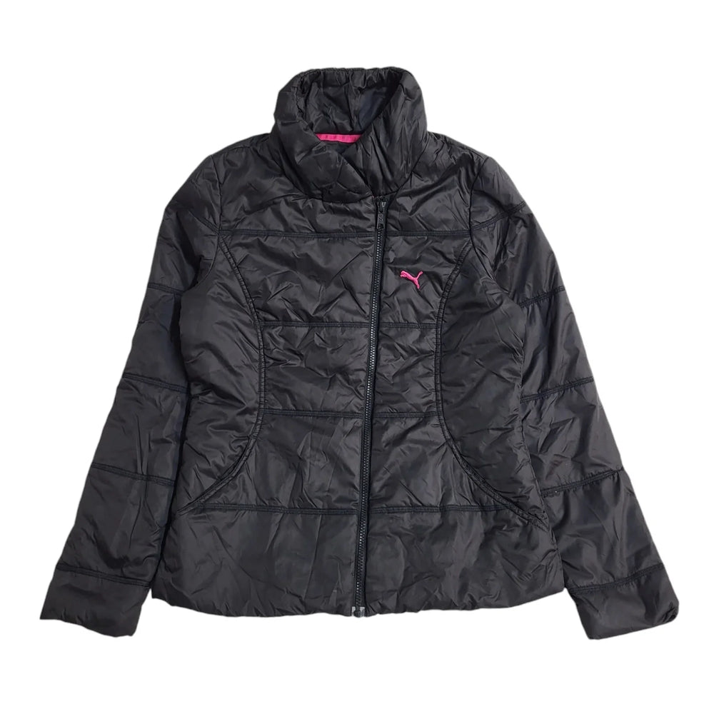Puma Black Y2K Sports Jacket Uk Women's Size Small
