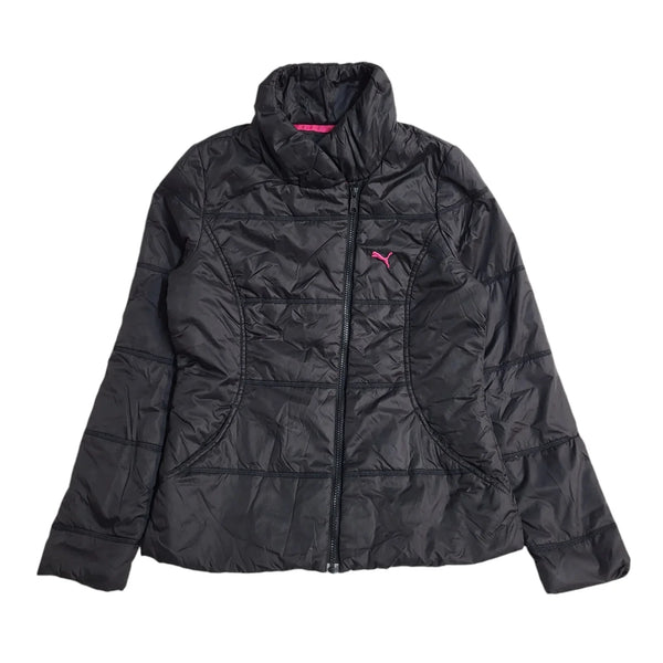 Puma Black Y2K Sports Jacket Uk Women's Size Small