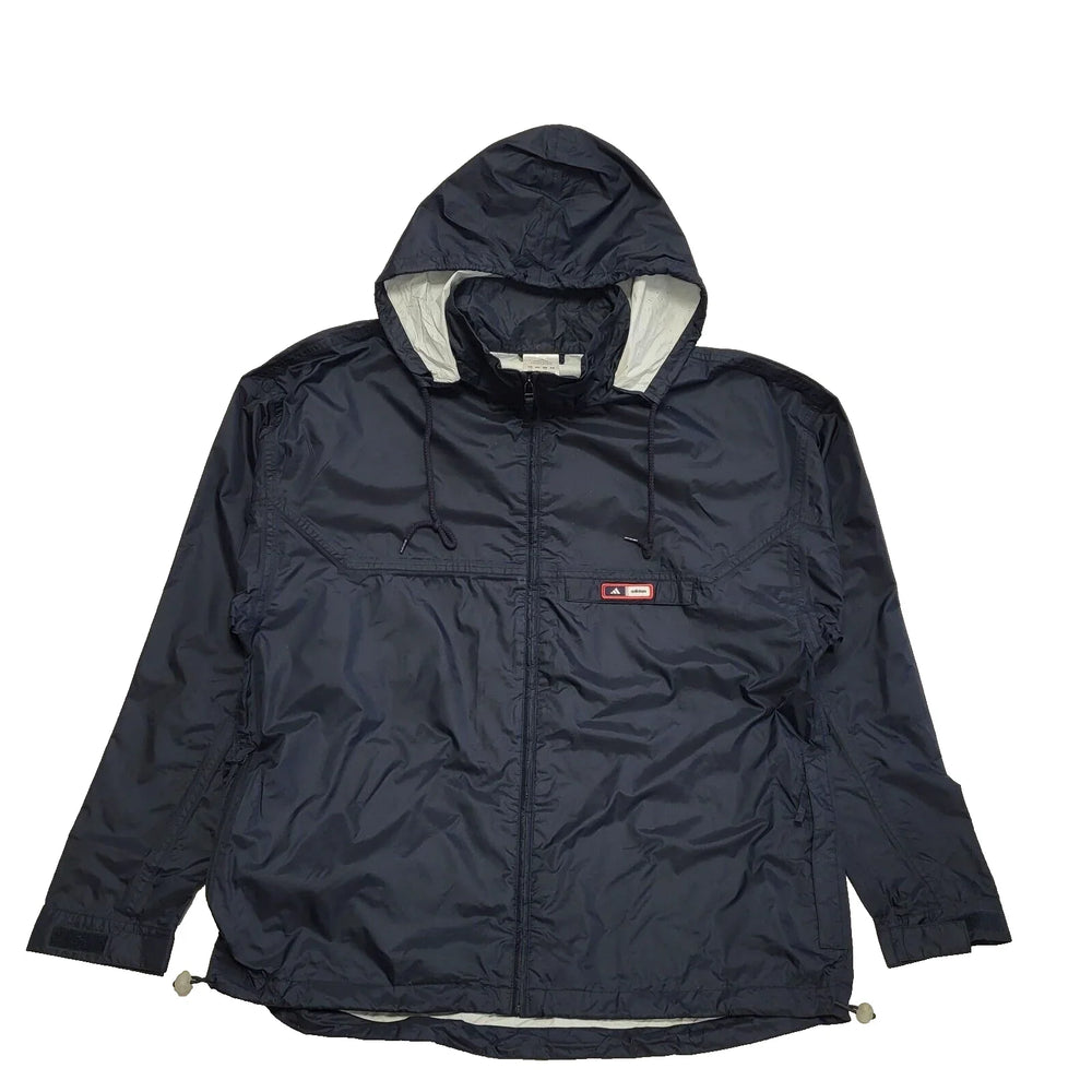 Adidas Navy Blue Hooded Lightweight Sports Jacket Uk Men's XL L549