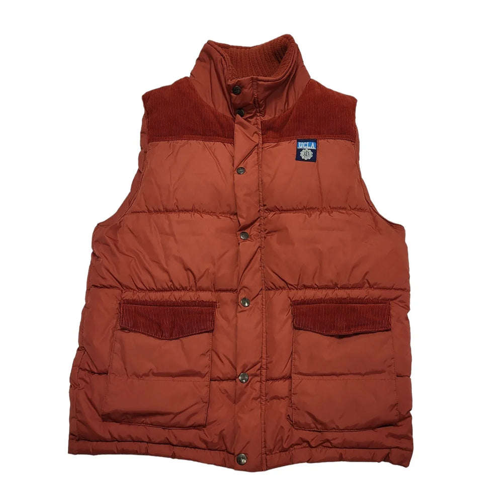 UCLA Orange Sleeveless Body Warmer Quilted Gilet Uk Men's Size S BB910