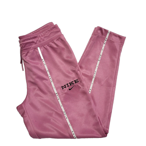 Nike Tapered Tracksuit Bottoms Pink Drawstring Uk Women's S W26 L28 L188