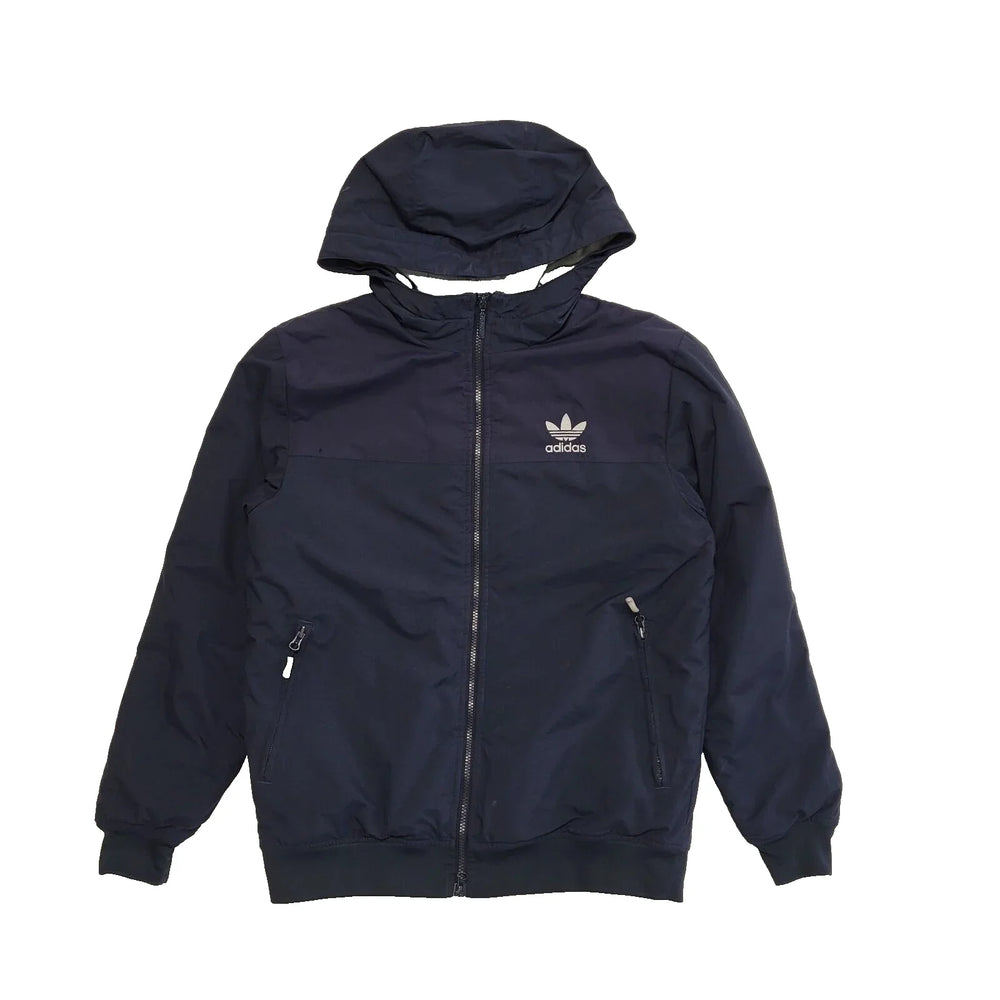 Adidas Navy Blue Zipped Hooded Sport JacketMen's  uk Medium H859