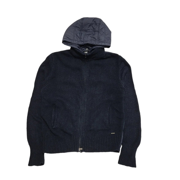 DNKY Navy Long Sleeve Hooded Padded Jacket UK Men's XL H731