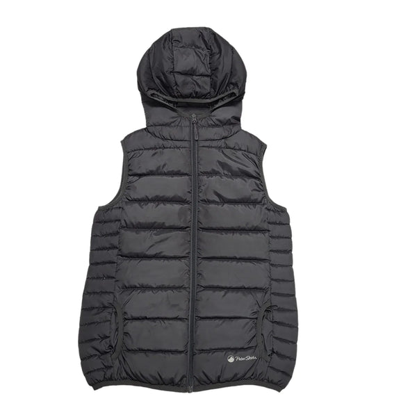 Peter Storm Grey Sleeveless Hooded Quilted Gilet Uk Women's Size 10 CC263