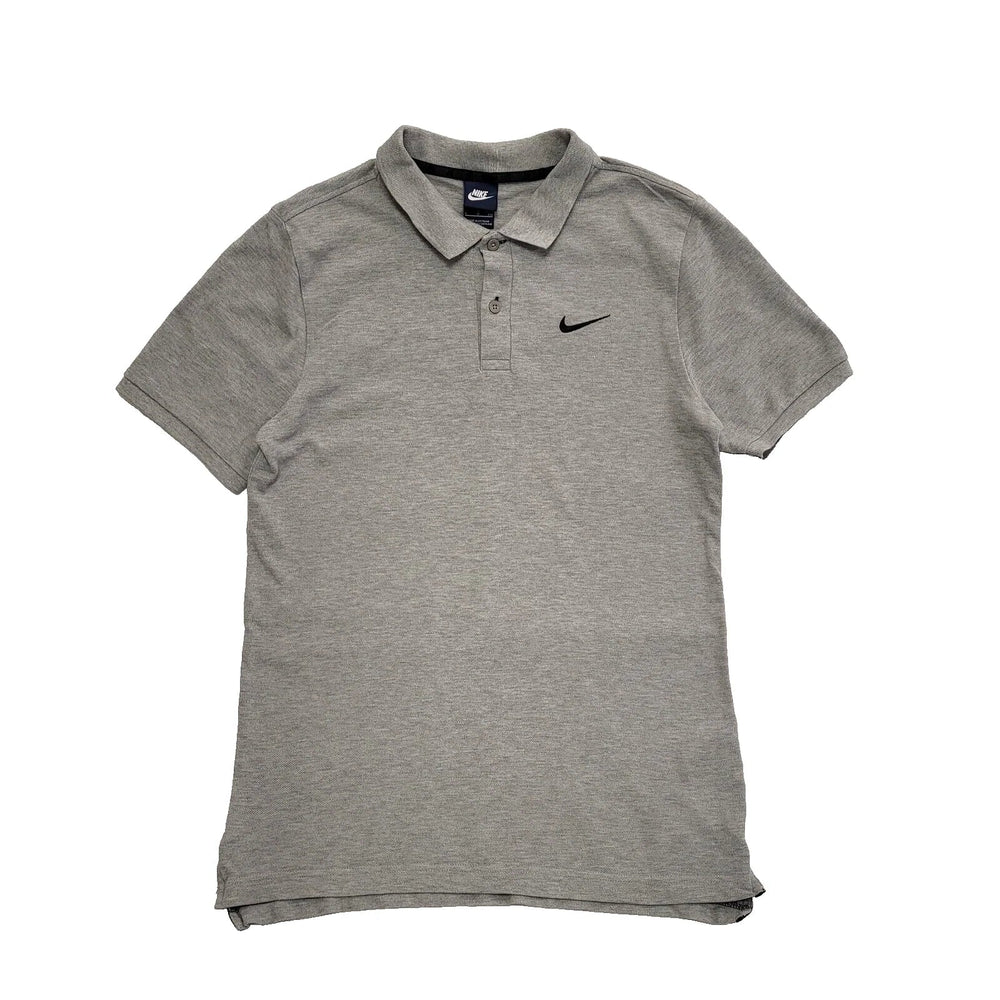 Nike Grey Short Sleeve Slim Fit Polo Shirt UK Men's Small K451