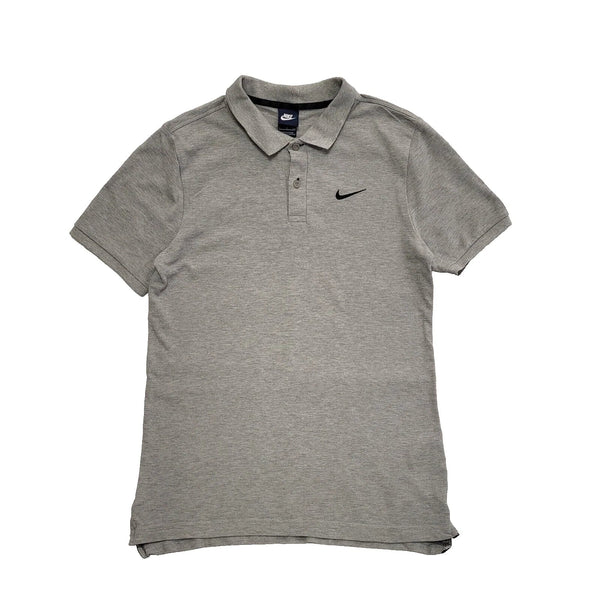 Nike Grey Short Sleeve Slim Fit Polo Shirt UK Men's Small K451