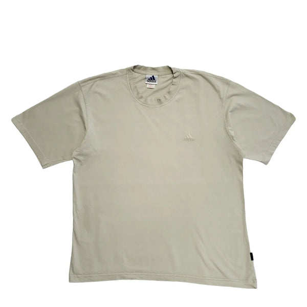 Adidas Vintage 80's Sports Beige Short Sleeve T-Shirt Mens UK Size XXL