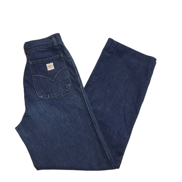 Sisley 90s Dark Blue Straight Denim Jeans Uk Women's Size 10 W28 L28