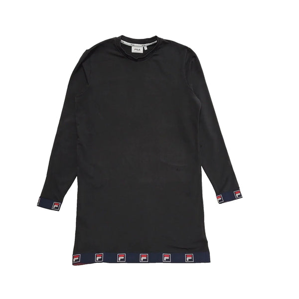 Fila Black Long Sleeve Sports Dress Uk Women's Size Large L436