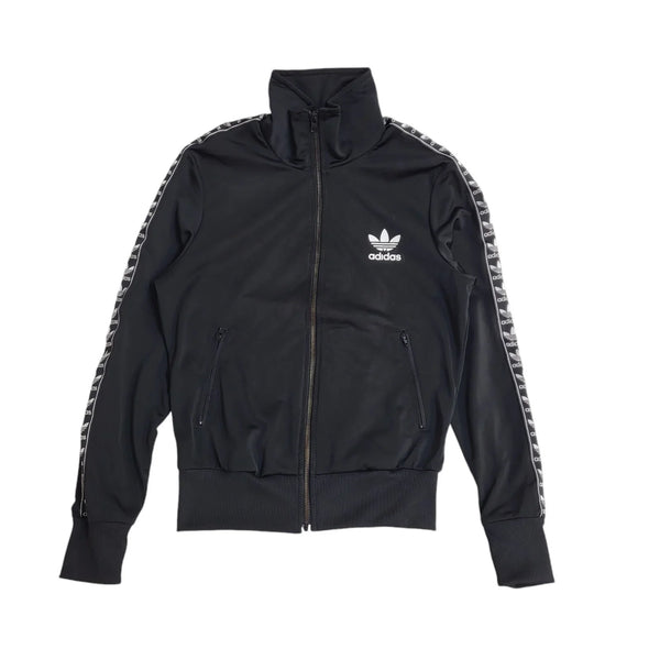 Adidas Y2K Black Full Zip High Neck Tracksuit Jacket Women's UK Size 10