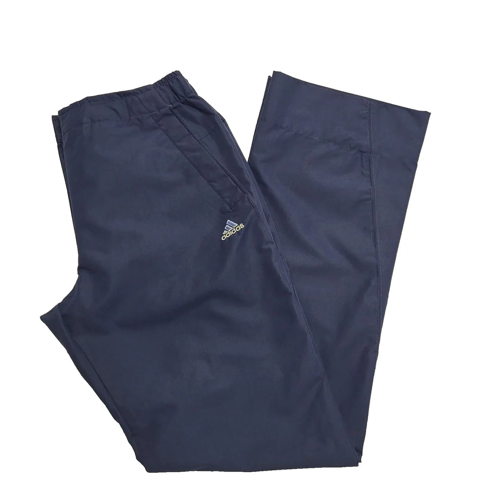 Adidas Navy Blue Zipped Straight Leg Sports Trousers Women's  uk 14 W32 L32 H322
