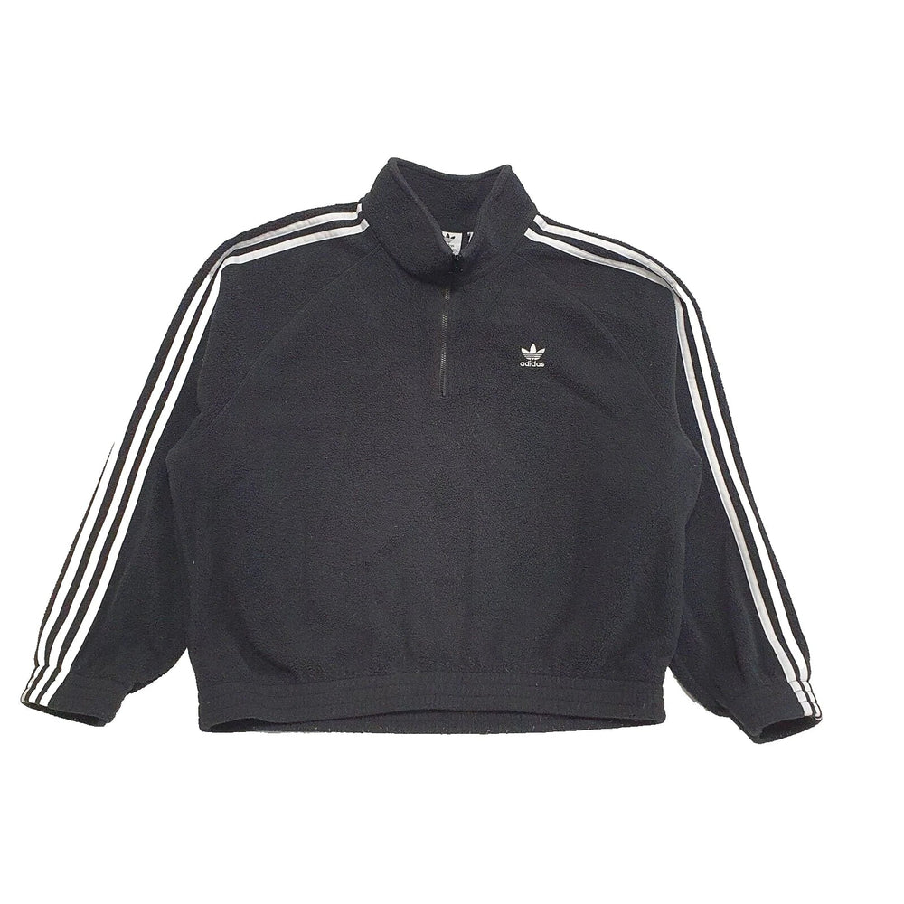 Adidas Black 1/4 Zip Fleece Base Layer Uk Women's XL 14 K834