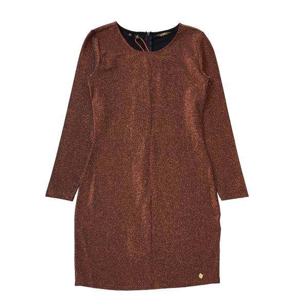 Superdry Brown Gold Bodycon Evening Formal Dress Women's UK 12 BNWT H809