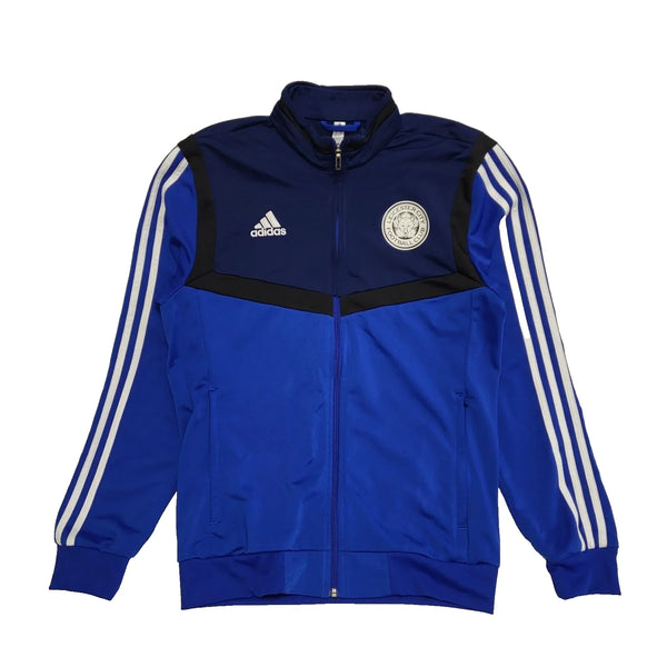 Adidas Leicester City Fc Sports Tracksuit Top Blue UK Men's Size S L100