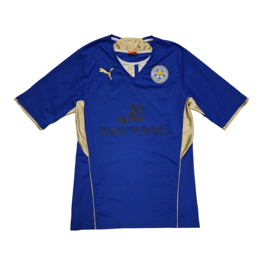 Leicester City Puma Blue Short Sleeve Football Shirt Uk Men's Size M CC562