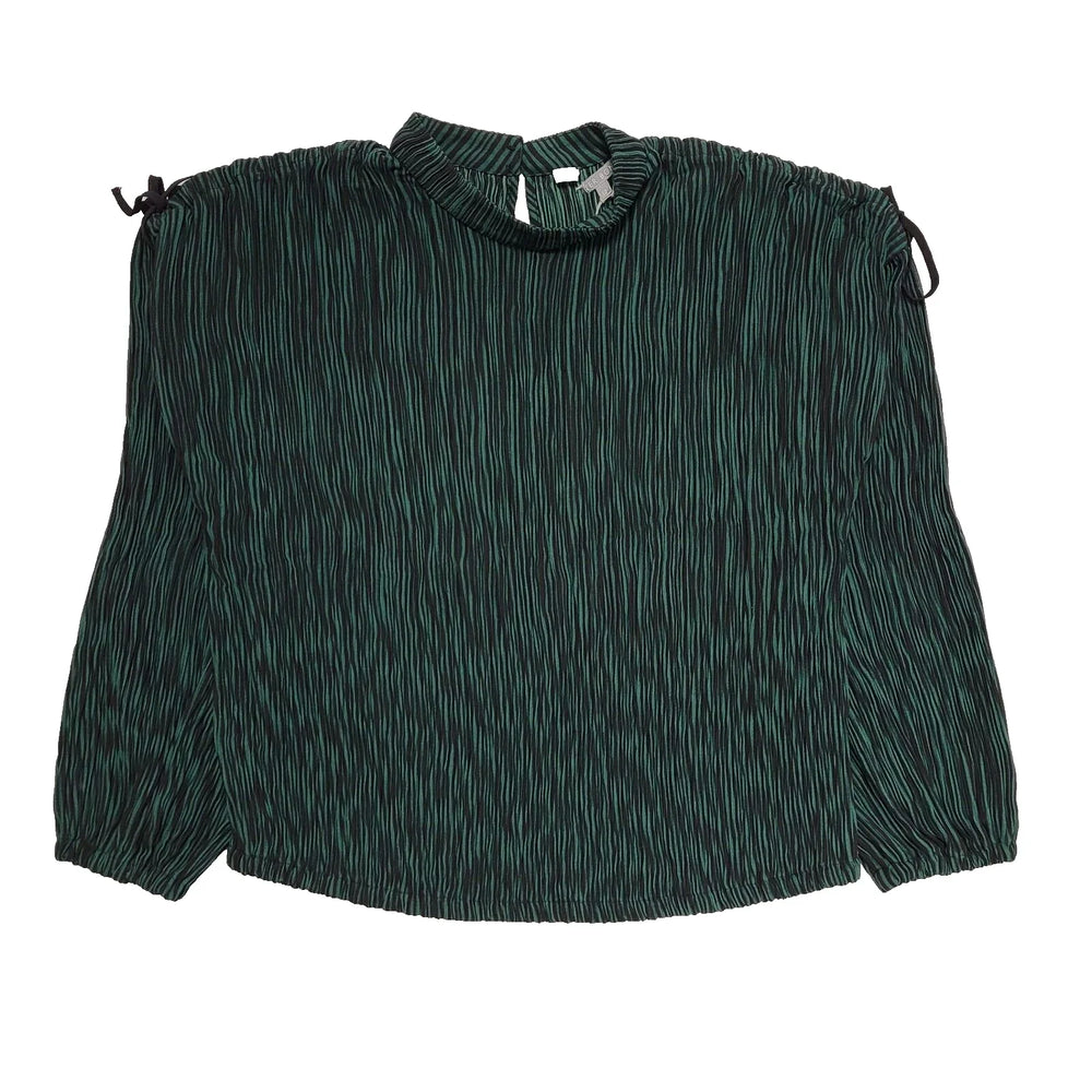 Oliver Bonas Green Lacia Button Back Blouse Top BNWT UK Women's 12 BNWT L66