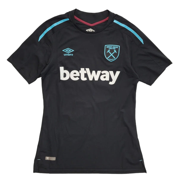 Umbro Black West Ham United No 17 Evans Football Top Uk Men's M Eu 50 Bnwt L23