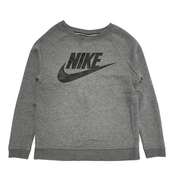 Nike Grey Long Sleeve Round Neck Sweatshirt uk Women's XS 6 H707