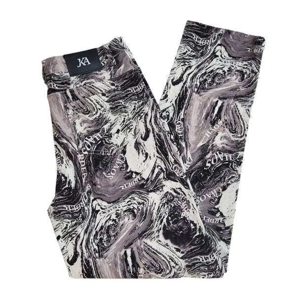 JK Attire Black White Abstract Denim Jeans Uk Women's 12 W30 L30 Bnwt EE258