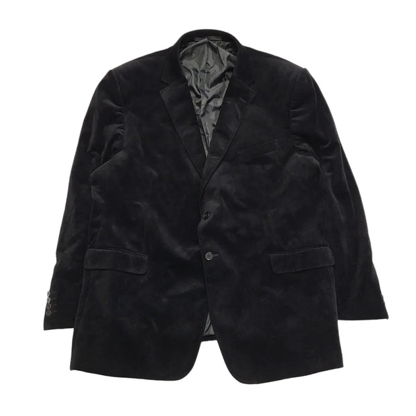 M&S Men Y2k Black Suit Jacket Uk Men's Size 2XL 48"