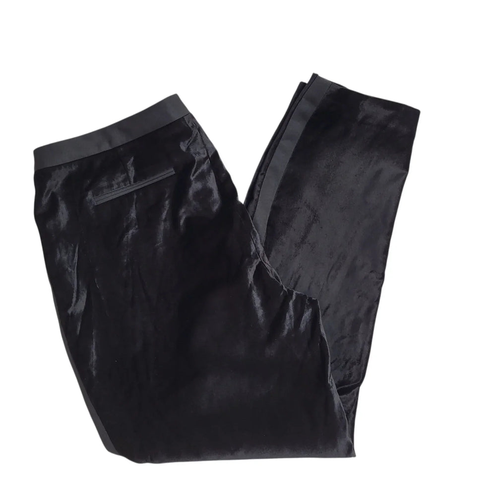 Ted Baker Tracksuit Bottoms/Joggers Black Velvet Uk Women's Size 16 W34 L26 L822