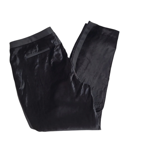 Ted Baker Tracksuit Bottoms/Joggers Black Velvet Uk Women's Size 16 W34 L26 L822