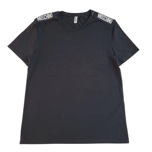 Moschino Black Y2k Cotton Double Stitch T-Shirt Uk Men's Size M