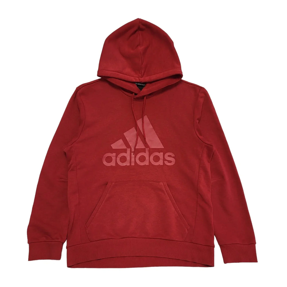 Adidas Red Drawstring Pullover Sweatshirt Hoodie Uk Men's Size Medium DD938
