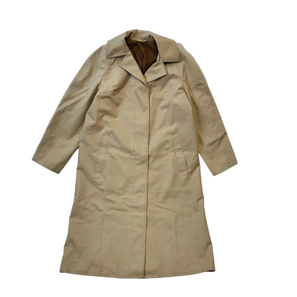 Vintage Gannex 80S Beige Winter Trench Coat Mac Women's uk XL 14 G759