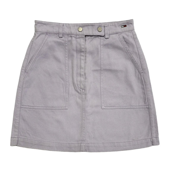 Tommy Jeans Purple Denim Mini Skirt Uk Women's Size Small W26