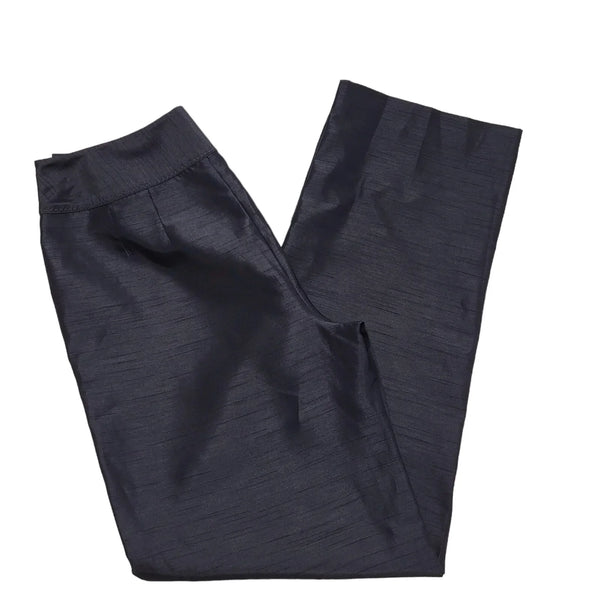 Quo Vintage 90's Dark Blue Straight Trousers Uk Women's Size 10 W28 L29